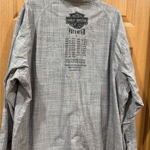 Harley-Davidson Black and Gray Patent Design Shirt